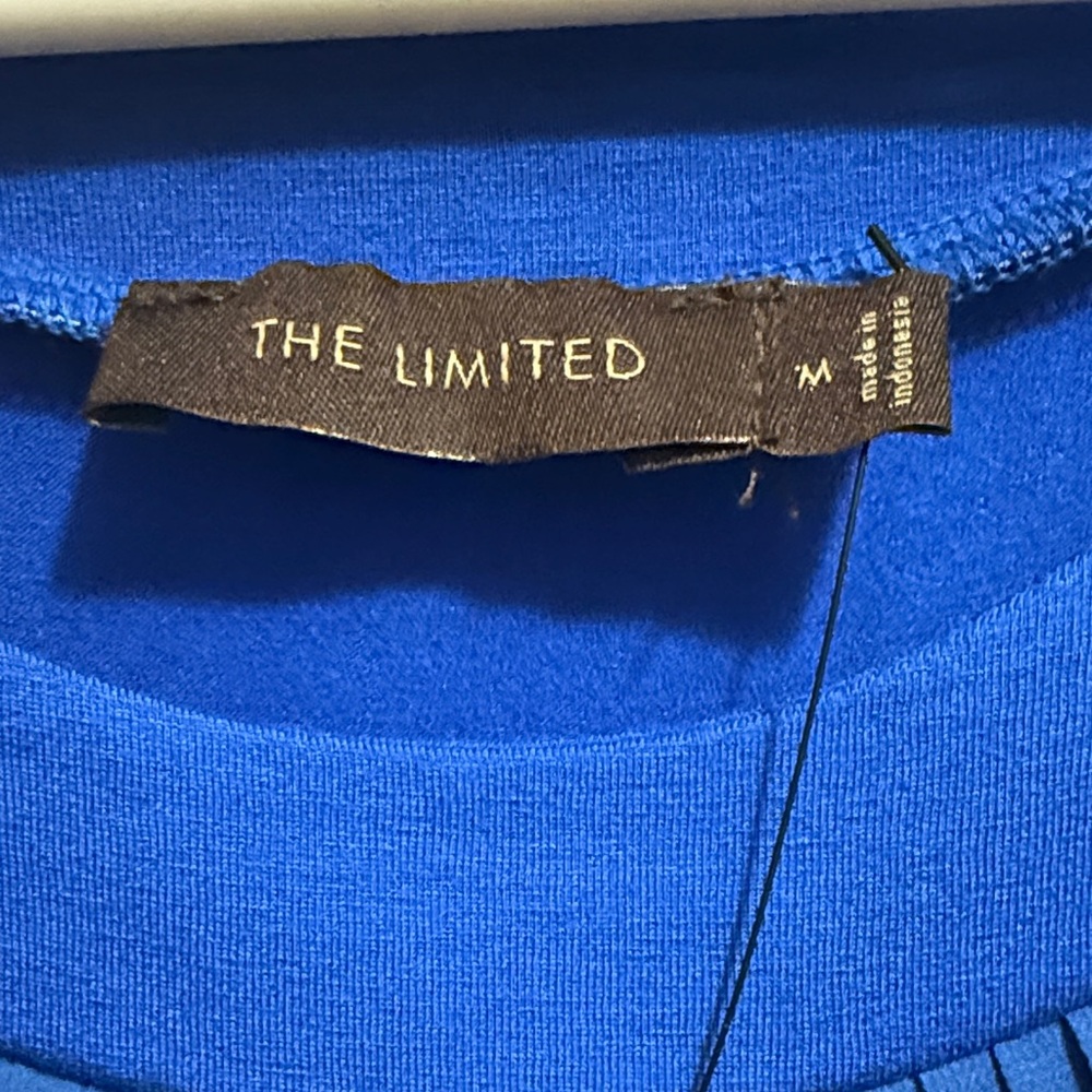 The Limited Blue Ruffle Tank Top - Picture 4 of 5